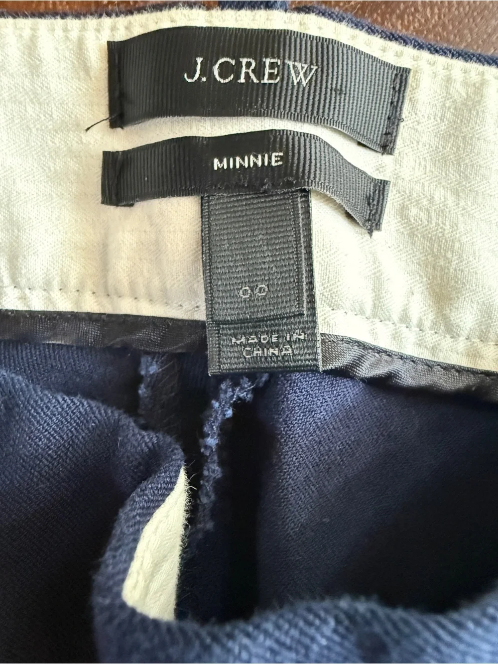Set of 2 J.Crew Women’s Navy Black-White Houndstooth Stretch Ankle Pants 00
